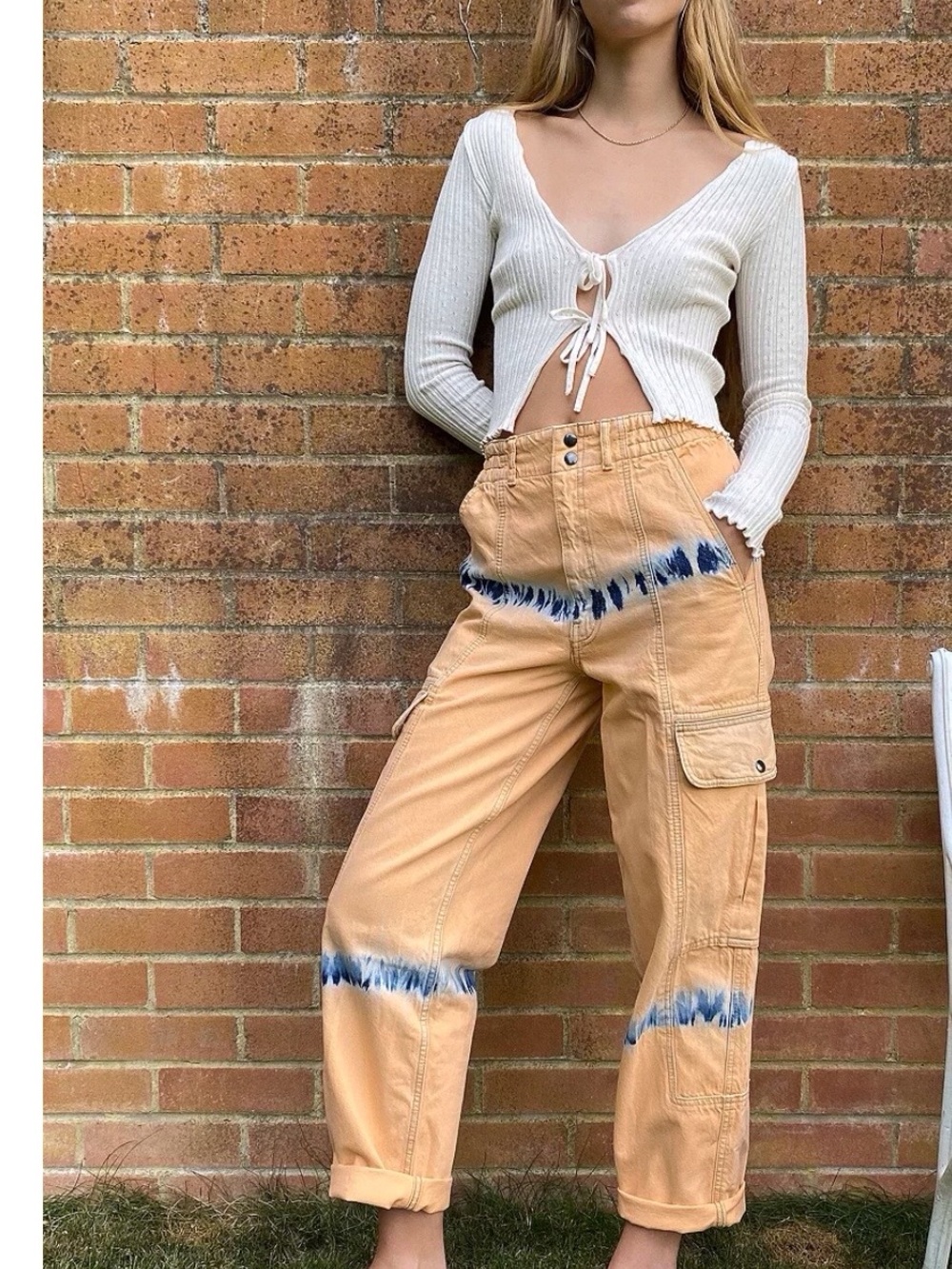 Cargo TrouserUrban Outfitters BDG Orange To Fit 27W